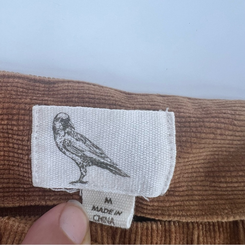 Anthropologie White Crow Corduroy Button-Front Mini Skirt Size M - Picture 5 of 8